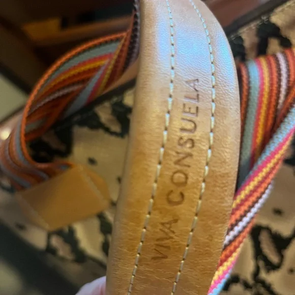 Consuela Margot Snake Print Tote with Multicolor Straps - Picture 5 of 11